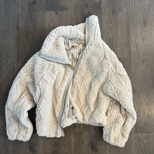 Pilcro Cream Textured Jacket